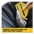 Mop Handles | Rubbermaid Commercial FGH14600GY00 Invader Fiberglass Side-Gate 1 in. Diameter x 60 in. Wet-Mop Handle - Gray/Yellow image number 4