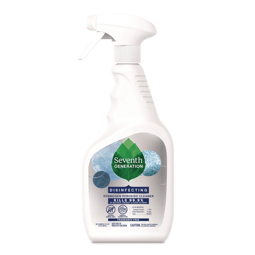 Disinfecting & Cleaning Solutions | Seventh Generation 69716054 23 oz Disinfecting Hydrogen Peroxide Cleaner Spray Bottle - Fragrance-Free (12/Carton) image number 0