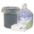 High-Density Trash Bags | Ultra Plus 1506850 33 in. x 40 in. 11 mic 33 Gallon Can Liners - Natural (100/Carton) image number 0