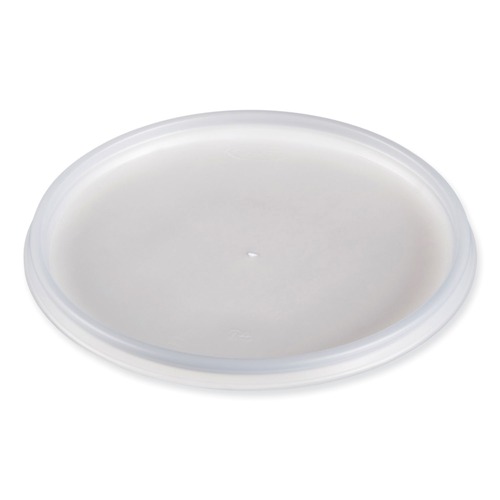 Food Containers & Lids | Dart 32JLR Vented Plastic Lids for Foam Cups Bowls and Containers Fits 12 oz. to 60 oz. - Translucent (1000/Carton) image number 0