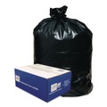 Low-Density Trash Bags | Classic 1506904 10 Gallon 0.6 mil 24 in. x 23 in. Linear Low-Density Can Liners - Black (25 Bags/Roll, 20 Rolls/Carton) image number 0