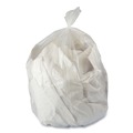 Low-Density Trash Bags | Boardwalk H5645TCKR01 23 Gallon 0.9 mil 28 in. x 45 in. Perforated Roll Linear Low Density Can Liners - Clear (25 Bags/Roll, 8 Rolls/Carton) image number 2