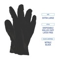 Food Service Disposable & Single Use Gloves | Boardwalk BWK396XLCT 4.4 mil Disposable General-Purpose Powder-Free Nitrile Gloves - X-Large, Black (1000/Carton) image number 9