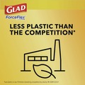 Drawstring & Kitchen Bags | Glad 78899 ForceFlex 24 in. x 27.38 in. 13 Gallon Kitchen Drawstring Trash Bags - Fresh Clean Scent/White (240/Carton) image number 7