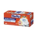 Drawstring & Kitchen Bags | Hefty E8-8338 Ultra Strong 23.75 in. x 24.88 in. 13 gallon Drawstring Extra Heavy-Duty Tall Kitchen Trash Bags - White (240/Carton) image number 2