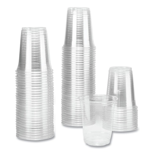 Cups | Karat C-KC12-S 12 oz. 92 mm Rim Diameter PET Plastic Cups - Clear (1000/Carton) image number 0
