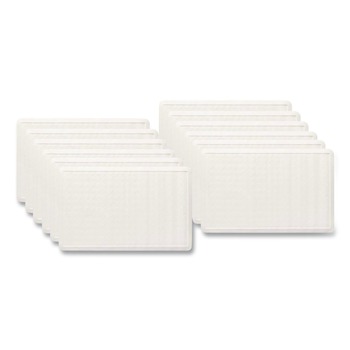 Rubbermaid Commercial 1982724 Safti-Grip Latex-Free Vinyl Bath Mat 14 X 22.5 White (4/Carton)