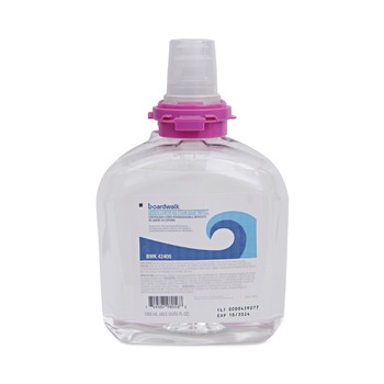 SOAP REFILLS | Boardwalk 5665-02-GCE00LP 1200 mL Green Certified Foam Soap Refill - Unscented (2/Carton)