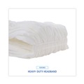 Mop Heads | Boardwalk BWK8003 Enviro Clean Looped Mop Head With Tailband - Large, White (12/Carton) image number 6