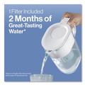 Decanters & Pitchers | Brita 36089CT 6-Cup Denali Water Filter Pitcher with 1 Standard Filter - White (2/Carton) image number 10