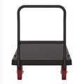 Carts & Trucks | Suncast Commercial PDPT3060 30.25 in. x 64.5 in. x 41 in. 1,600 lbs. Capacity Resin Platform Truck - Black image number 4