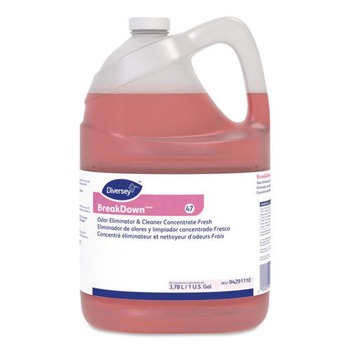 AIR FRESHENERS AND ODOR ELIMINATORS | Diversey Care 94291110 1 gal. Bottle Breakdown Liquid Odor Eliminator - Fresh Scent (4/Carton)