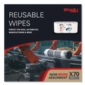Perforated Roll & Hand Towels | WypAll 41702 X70 9.8 in. x 12.2 in. Center-Pull Cloths - White (275/Roll, 3 Rolls/Carton) image number 7