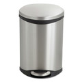 Indoor Waste Receptacles | Safco 9901SS 3 Gallon Step-On Medical Receptacle - Stainless Steel image number 1