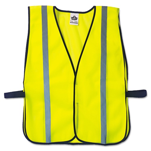 Clothing Protection | Ergodyne 20040 GloWear 8020HL Polyester Mesh Safety Vest - One Size Fits All/Lime image number 0