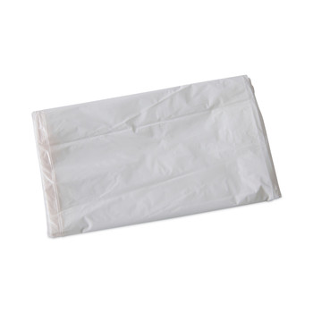 Boardwalk H6036EWK 30 in. x 36 in. 30-Gallon 0.7 mil. Flat Pack Linear Low Density Industrial Can Liners - White (200/Carton)