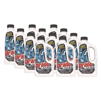 DRAIN CLEANERS | Drano 335712 32 oz. Safety Cap Bottle Liquid Drain Cleaner (12/Carton)