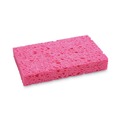 Sponges | Boardwalk A21BWK 0.9 in. Thick 3.6 in. x 6.5 in. Cellulose Sponges - Small, Pink (2/Pack, 24 Packs/Carton) image number 2