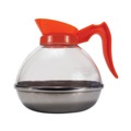 Decanters & Pitchers | Coffee Pro CPU13 12-Cup Unbreakable Stainless Steel/Polycarbonate Decaffeinated Coffee Decanter - Orange image number 0