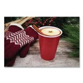 Cups | Dart Y1625-0001 16 oz. SOLO Party Plastic Cold Drink Cups - Red (600/Carton) image number 4