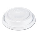 Cup Lids | Dart 16EL Cappuccino Dome Sipper Lids Fits 12 oz. to 24 oz. Hot Cups - White (1000/Carton) image number 0
