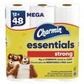 Perforated Roll & Hand Towels | Charmin 80370672 Essentials Strong 1-Ply Septic Safe Bathroom Tissue - White (4/Carton) image number 0