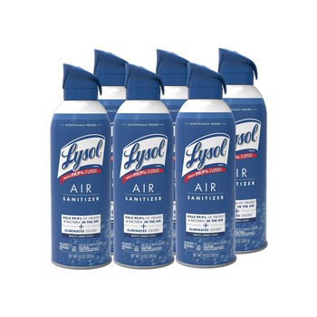 LYSOL Brand 19200-99351 10 oz Aerosol Air Sanitizer Spray - White Linen (6/Carton)