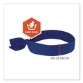 Head & Face Protection | Ergodyne 12307 Chill-Its 6700 One Size Fits Most Cooling Bandana Polymer Tie Headband - Solid Blue image number 6
