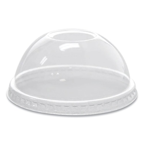 Cup Lids | Karat C-KDL78 8 oz to 10 oz Cold Cup Dome PET Lids - Clear (1000/Carton) image number 0