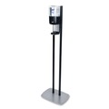 Hand Sanitizer Dispensers | PURELL 7216-DS 1200 ml 13.5 in. x 5 in. x 28.5 in. ES6 Hand Sanitizer Floor Stand with Dispenser - Graphite/Silver image number 0