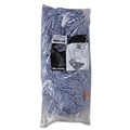 Mop Heads | Rubbermaid Commercial FGF51800BL00 24 oz. 1 in. Band Cotton/Synthetic Cut-End Blend Mop Head - Blue (12/Carton) image number 0