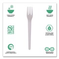 Disposable Forks | Eco-Products EP-S012 Plantware 6 in. Compostable Cutlery Fork - Pearl White (1000/Carton) image number 7