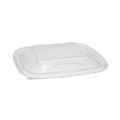 Food Containers & Lids | Pactiv Corp. SACLD07 EarthChoice Recycled PET Lid for 24 - 32 oz. Container Bases - Clear (300/Carton) image number 0