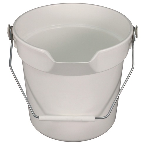 Buckets & Wringers | Impact 5510 10.63 in. Diameter 10 quart Polypropylene Deluxe Heavy-Duty Bucket - Gray image number 0
