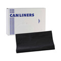 Low-Density Trash Bags | Boardwalk H8647WKK 56 Gallon 1.7 mil 43 in. x 47 in. Flat Pack Linear Low Density Industrial Can Liners - Black (100/Carton) image number 0