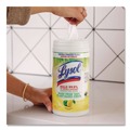 Cleaning Cloths & Wipes | LYSOL Brand 19200-49128 1-Ply 7 in. x 7.25 in. Disinfecting Wipes II - Fresh Citrus Scent, White (6/Carton) image number 6
