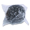 Grill Scrubbers | Boardwalk 84BWK SS 2-1/2 in. x 2-3/4 in. Stainless Steel Scrubber - Steel Gray (12/Carton) image number 2