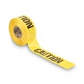 Safety Tapes | Tatco 10700 3 in. x 1000 ft. Caution Barricade Safety Tape - Black/Yellow image number 3