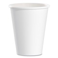 Cups | SOLO 378W-2050 8 oz. Single-Sided Poly Paper Hot Cups - White (1000/Carton) image number 0