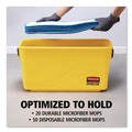 Buckets & Wringers | Rubbermaid Commercial HYGEN FGQ95088YEL 6.8 gal. HYGEN Charging Bucket - Yellow image number 6