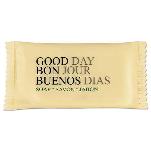 Hygiene Bar Soaps | Good Day 390075 0.75 oz. Individually Wrapped Bar Soap - Pleasant Scent (1000/Carton) image number 0