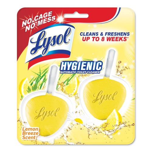 Toilet Bowl Cleaners | LYSOL Brand 19200-83723 Hygienic Automatic Toilet Bowl Cleaner - Lemon Breeze (2/Pack) image number 0