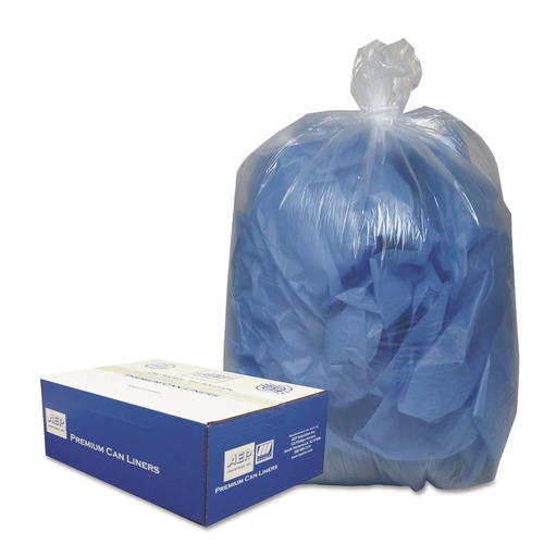 Low-Density Trash Bags | Classic Clear 1506905 10 Gallon 0.6 mil 24 in. x 23 in. Linear Low-Density Can Liners Clear (500/Carton) image number 0