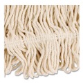Mop Heads | Rubbermaid Commercial FGD11306WH00 1 in. Headband Super Stitch Cotton Looped End Wet Mop Head - Large, White (6/Carton) image number 2