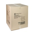 Food Containers & Lids | Pactiv Corp. YHLW10030000 SmartLock 9.5 in. x 10.5 in. x 3.25 in. 3-Compartment Hinged Foam Containers - X-Large, White (250/Carton) image number 3