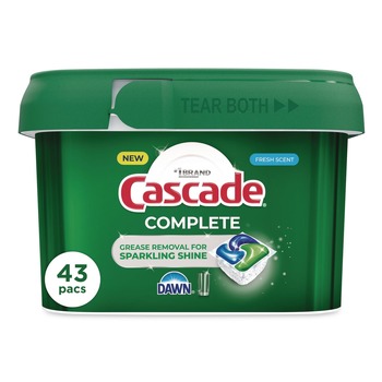 PRODUCTS | Cascade 80857486 22.5 oz ActionPacs Tub - Fresh Scent (43/Pack)