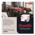 Perforated Roll & Hand Towels | WypAll 41083 12.5 in. x 10 in. 1/4 Fold X60 Cloths - White (70/Pack, 8 Packs/Carton) image number 4