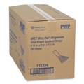 Food Containers & Lids | Pactiv Corp. Y11334 3.25 in. x 6.5 in. x 3 in. Plastic Hinged Lid Sandwich Container - Clear (85/Pack, 3 Packs/Carton) image number 4
