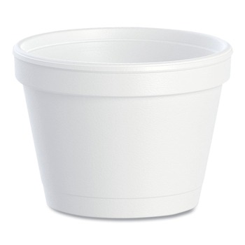 Dart 4J6 4 oz. Foam Bowl Containers - White (1000/Carton)