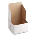 Bakery Boxes & Containers | SCT SCH 0909 6 in. x 6 in. x 4 in. Non-Window Paper Bakery Boxes - White (250/Bundle) image number 1